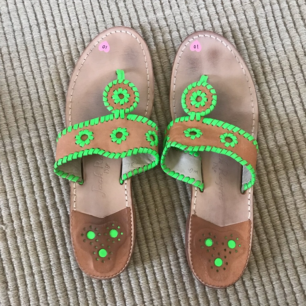 Lime Green Jack Rogers Sandals